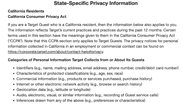 A screenshot shows general merchandise retailer Target’s privacy policy, which complies with the amended CCPA.