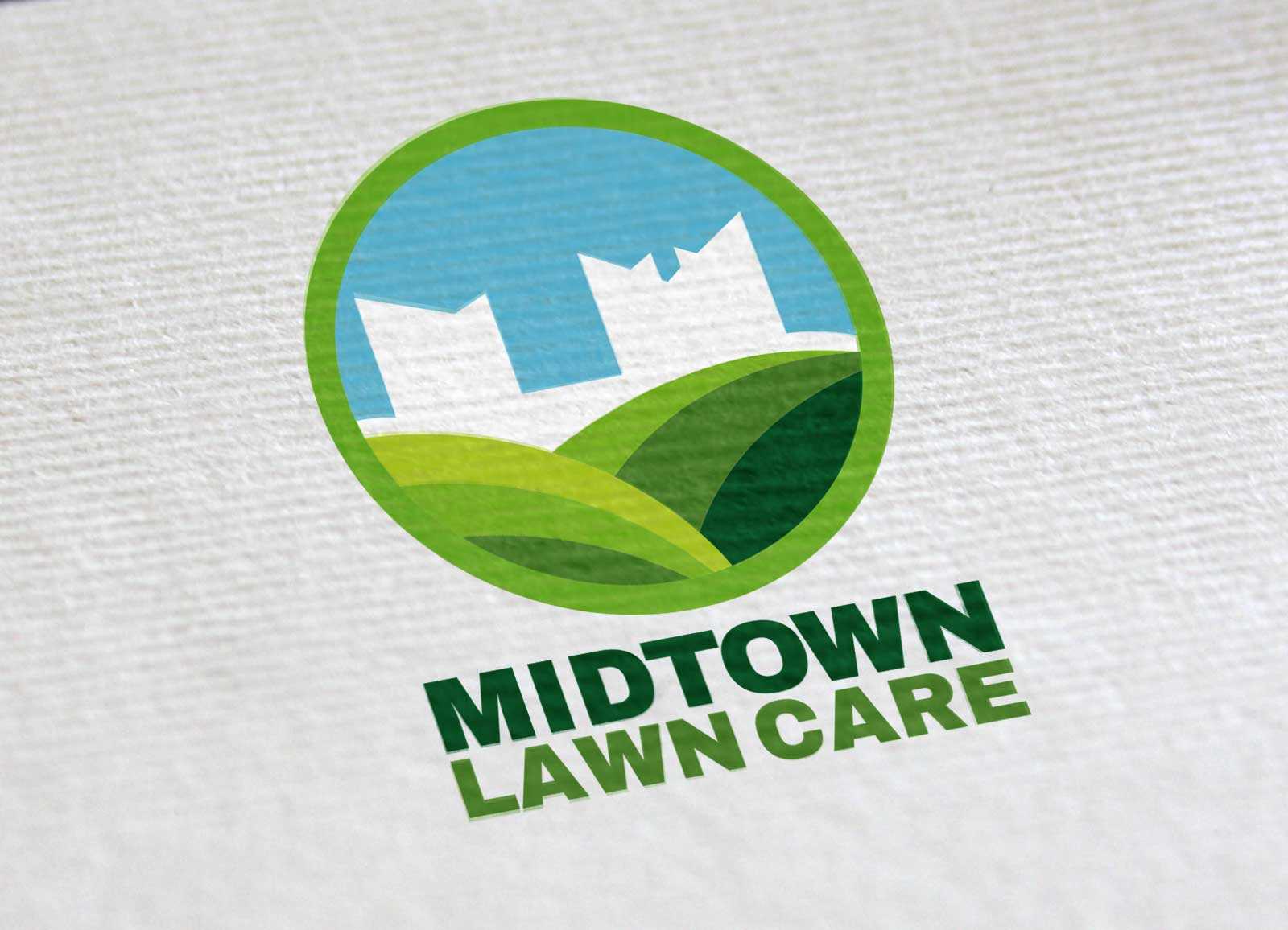 Example of lawn care logo design.