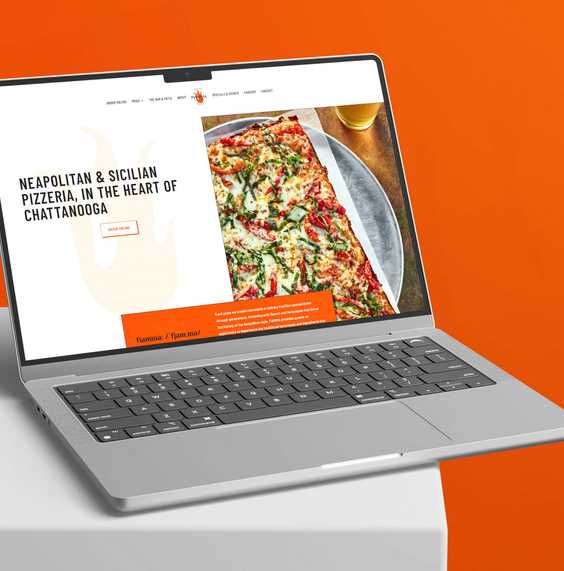 Fiamma Pizza Co laptop screen
