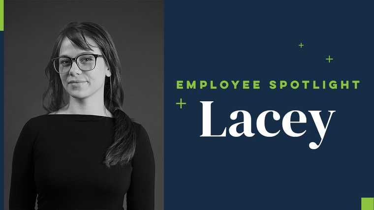 A professional headshot of Lacey Hamann, Graphic Designer for Riverworks Marketing Group