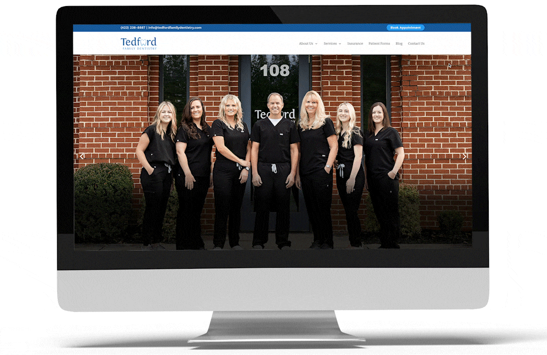 Tedford Family Dentistry Website ReDesign Chattanooga TN