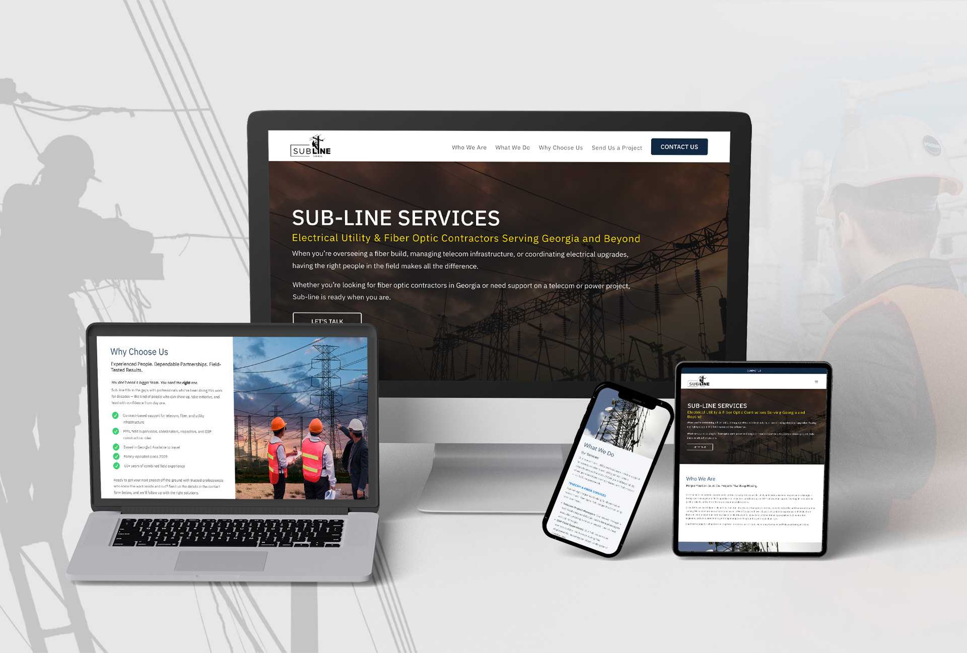 Subline Services Landing Page