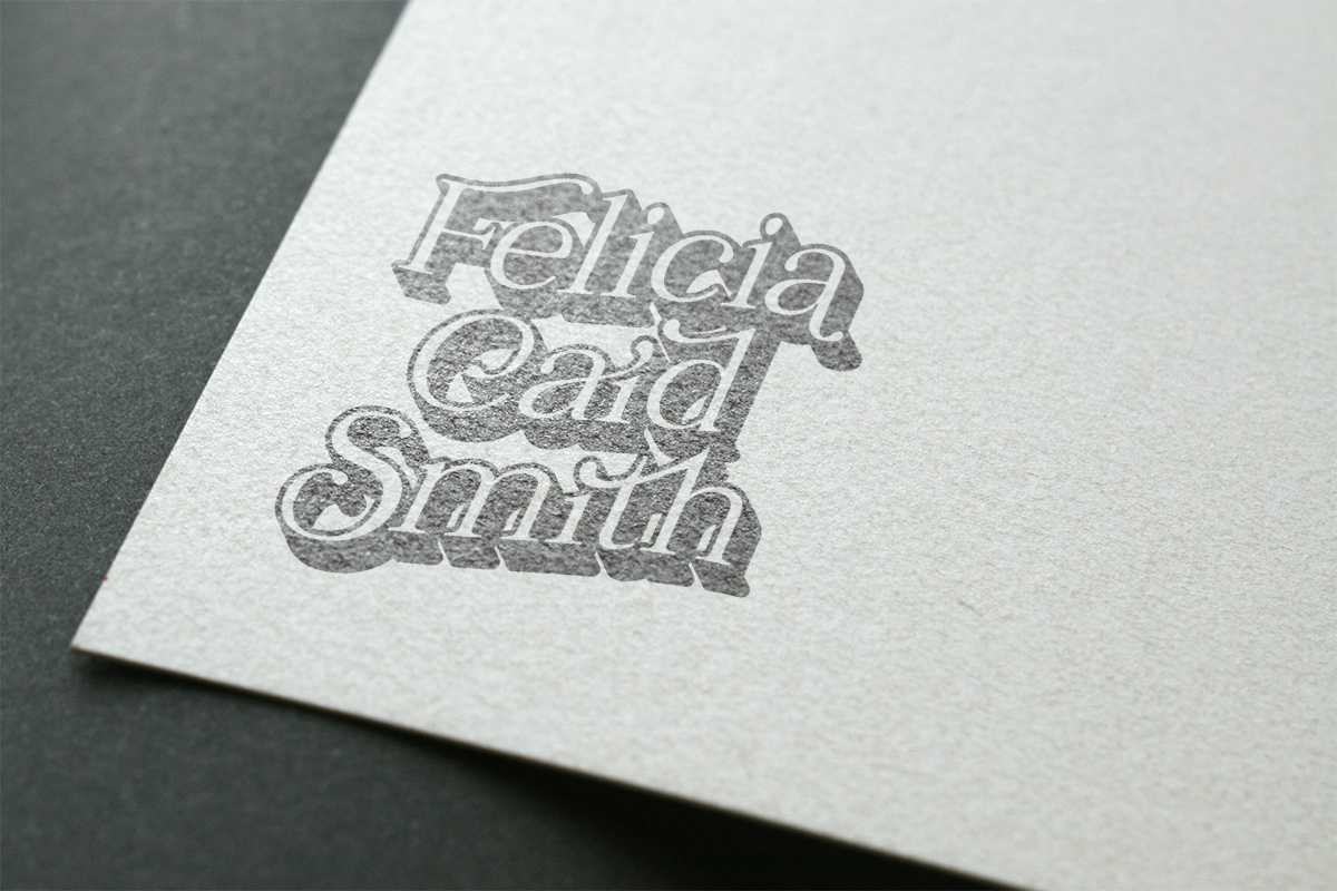 Felicia Caid Smith Logo Print Mockup