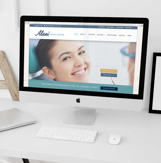 Alani Dental website design